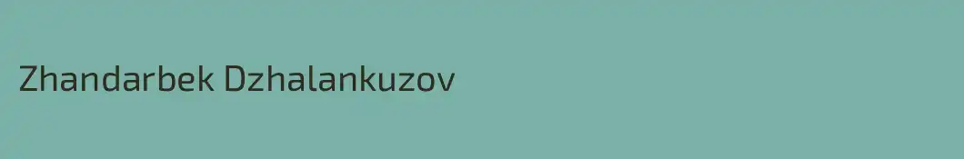 Zhandarbek Dzhalankuzov